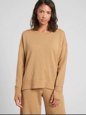 Athleta Balance Pullover Sweater in Tuscan Gold